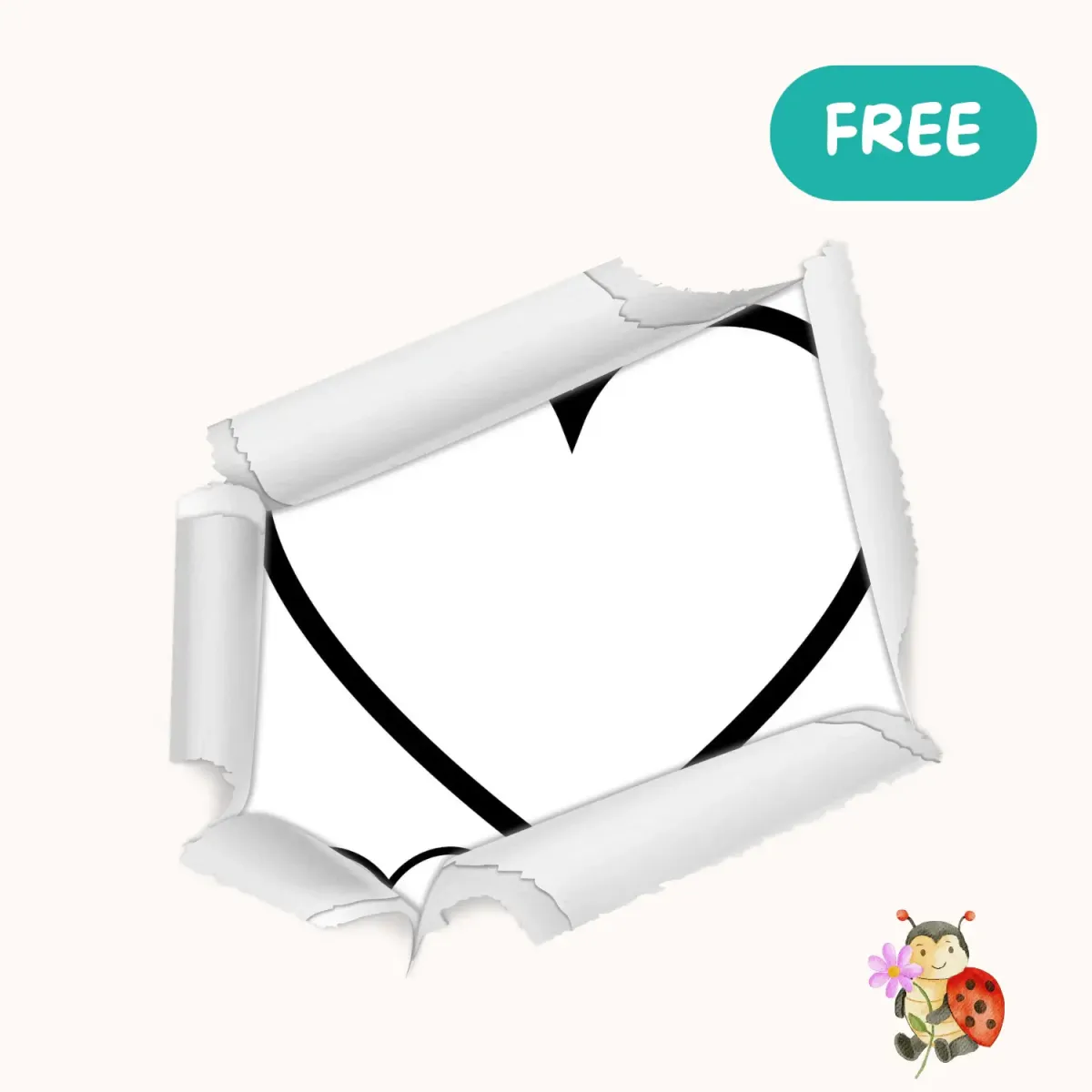 Motivvorlage Herzen für DIY zum Muttertag